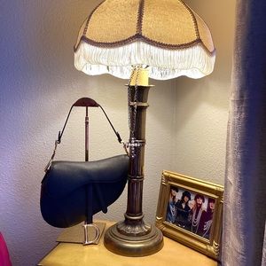 Christian dior medium saddle bag and straps.